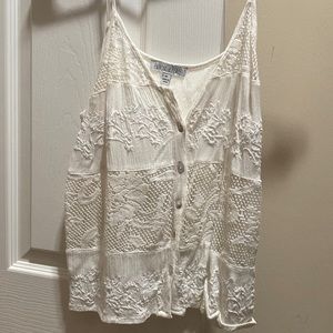 White Lace Tank
